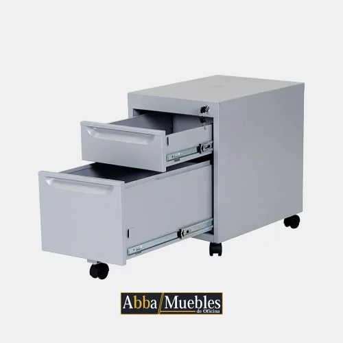 Cajonera movil con 1 lapicera y 1 archivero MECA014