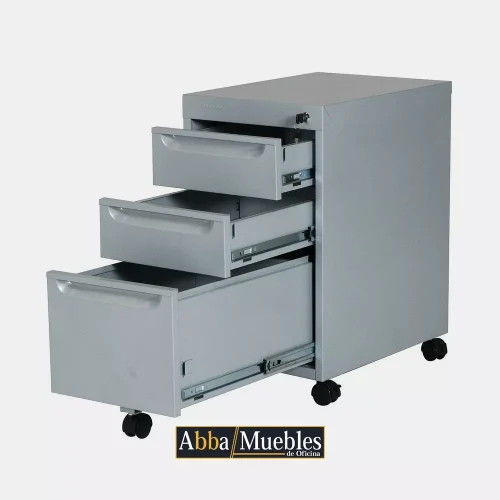 Cajonera movil con 2 lapiceras y 1 archivero MECA015