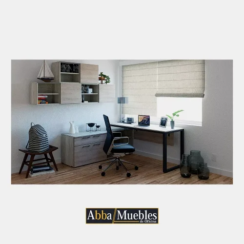 Escritorio plano 4   gavetas   credenza